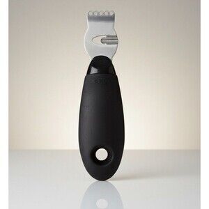 OXO Good Grips Stainless Streel Citrus Zester Black Rubber Handle Lemon Lime EUC
